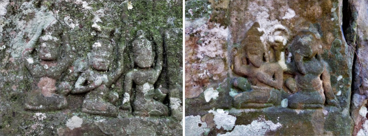 Bild 19 & 20: Götter-Reliefs 