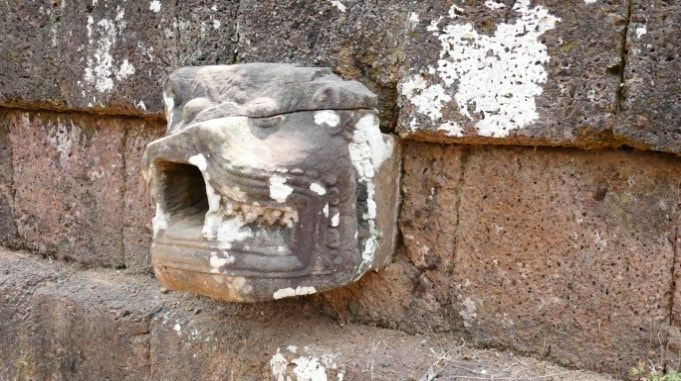 Pre Rup Tempel – Gargoyle im oberen Bereich