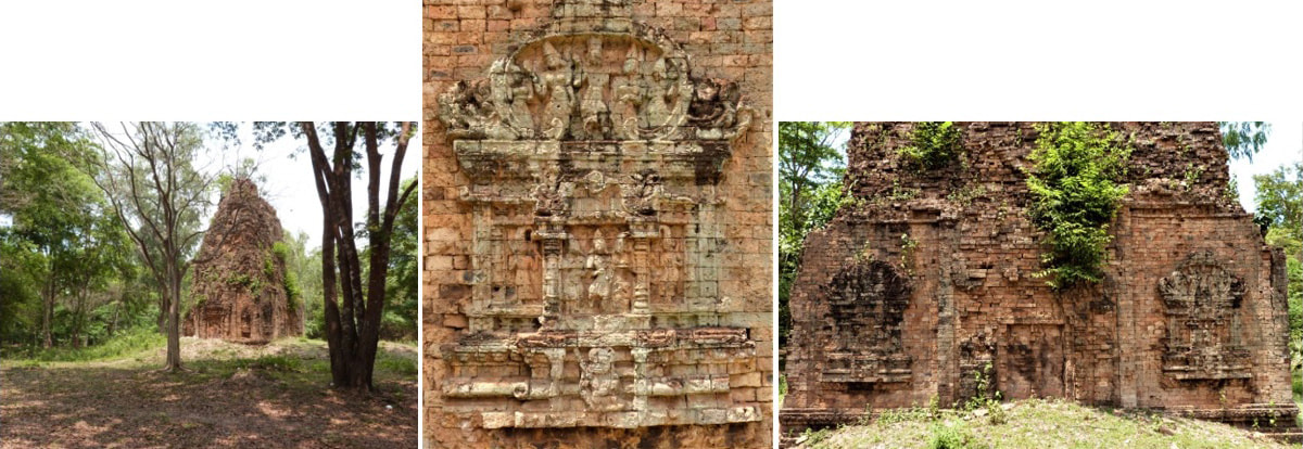 Bild 1, 2 & 3: Sambor Prei Kuk – Daem Chan (Daem Chrei) Tempel 