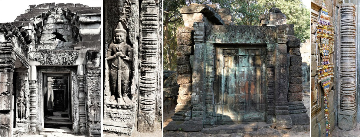 Bild 67 & 68: Prasat Preah Khan (Angkor) Bild 69 & 70: Prasat Krol Ko