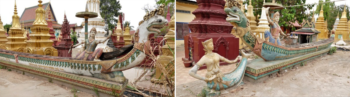 Bild 16 & 17: Siem Reap – Wat Po Banteaychey Pagoda