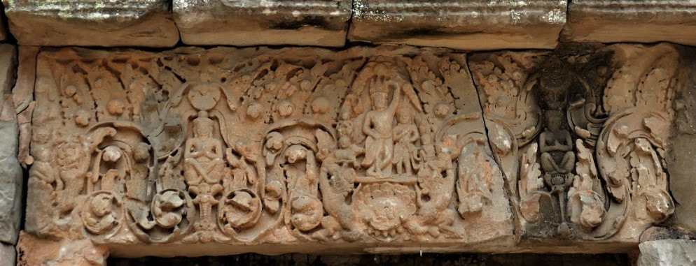 Prasat Preah Khan (Angkor): Krishna Govardhana Lintel 