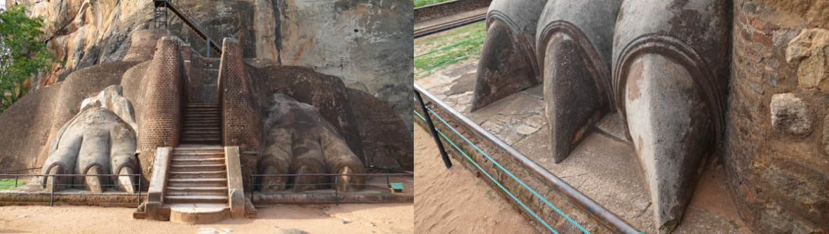 Bild 30 & 31: Sigiriya – Löwentor