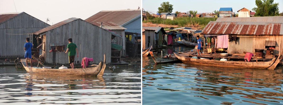 Mekong Ostufer: Heimkehr vom Tagesgeschäft 