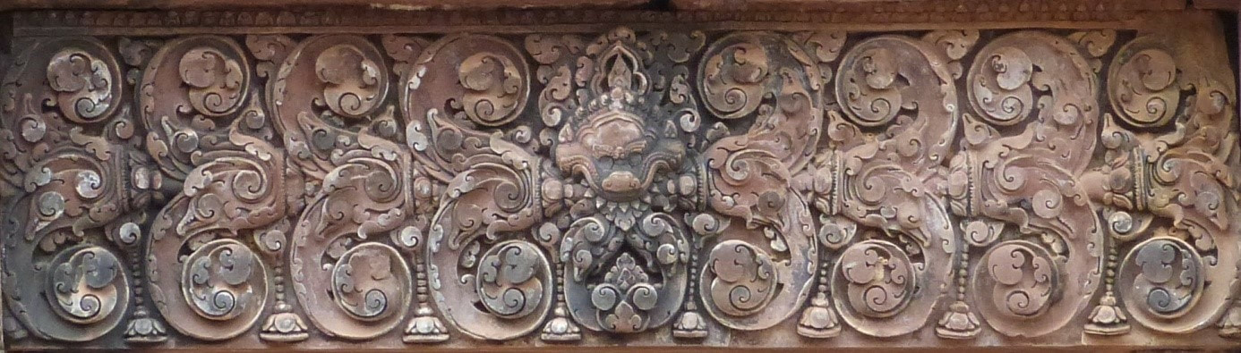 Bild 4: Lintel Banteay Srei-Tempel (Angkor-Region)