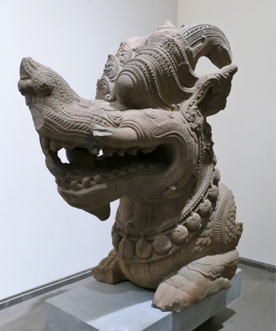 Bild 5: Drachen-Makara aus Thap Mam 12.-13. Jh. (Musée Guimet Paris)