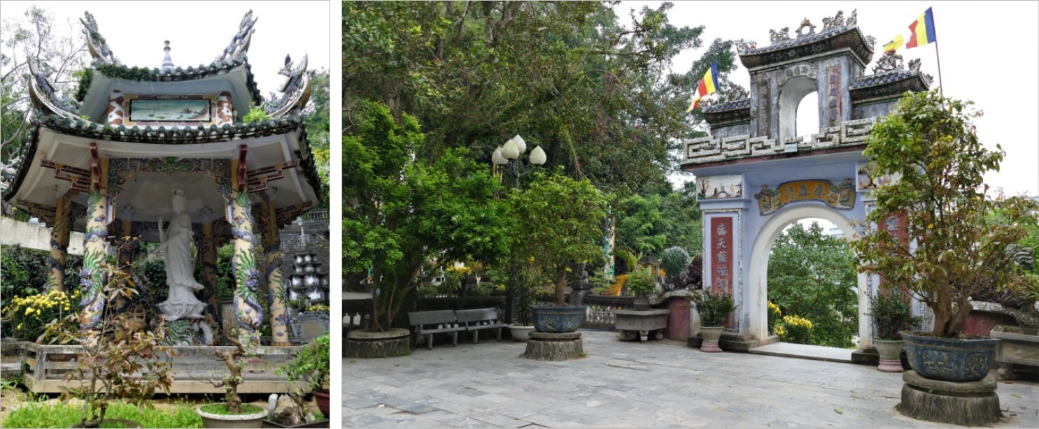 Bild 11 & 12: Lokeshvara-Pavillon und Tor zu einer Tempelanlage
