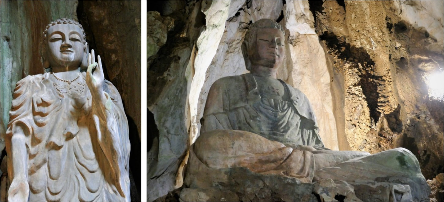 Bild 15 & 16: Buddha-Statuen