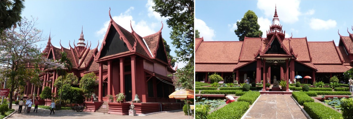 National Museum Phnom Penh – Eingangsbereich und Innenhof