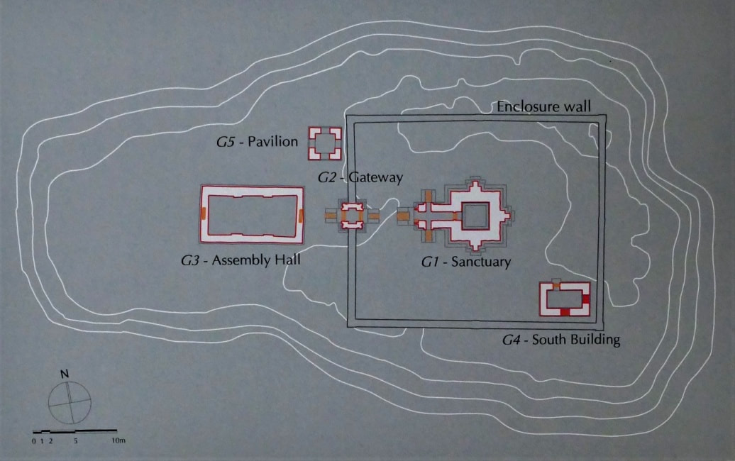 Bild 4.1: Grundriss der Tempelanlage G