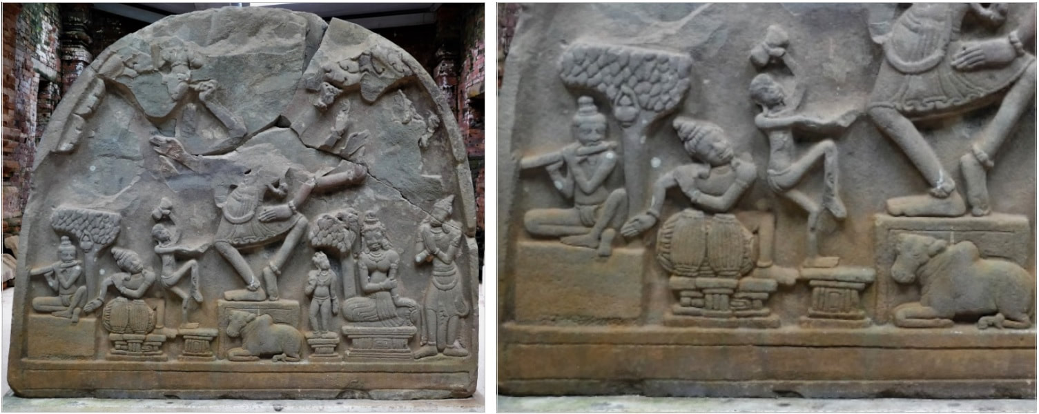 Bild 2.2. & 2.3: Shiva Tympanum & Bildausschnitt vom Shiva-Tympanum 2.2