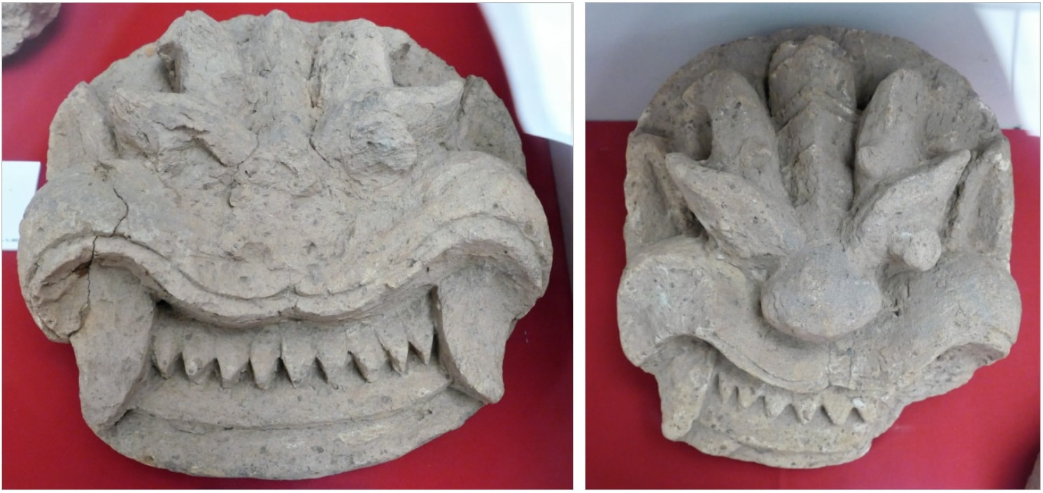Image 19 & 20: Kala masks made of terracotta