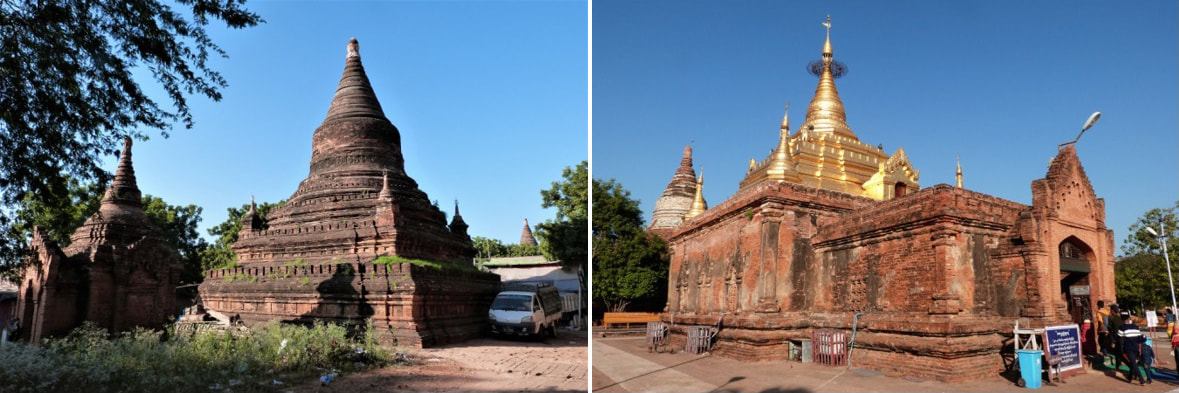 Stupa nördlich der Alodawpyi Pagoda und Alodawpyi Pagoda