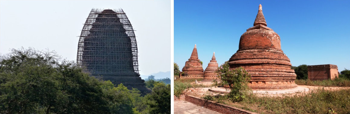 Inn Paya und Stupa-Gruppe im Shwe Nan Yin Taw Monastic Complex