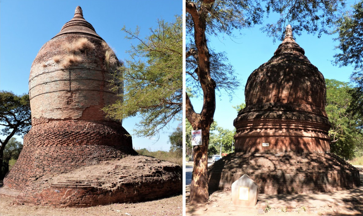 Ngakywenadaung Stupa und Stupa (Nr.?) in Alt-Bagan