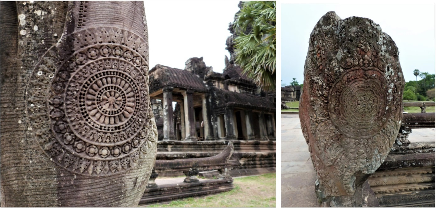 Bild 3 & 4: Angkor Wat – Zwei Chakratypen 