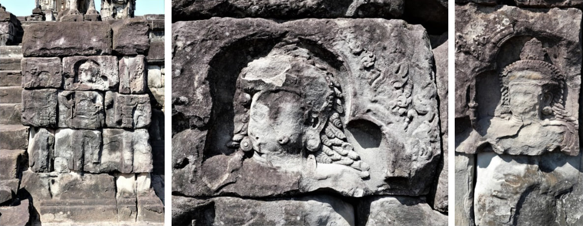 Bild 8.5 – 8.7: Dvarapala-Reliefs 