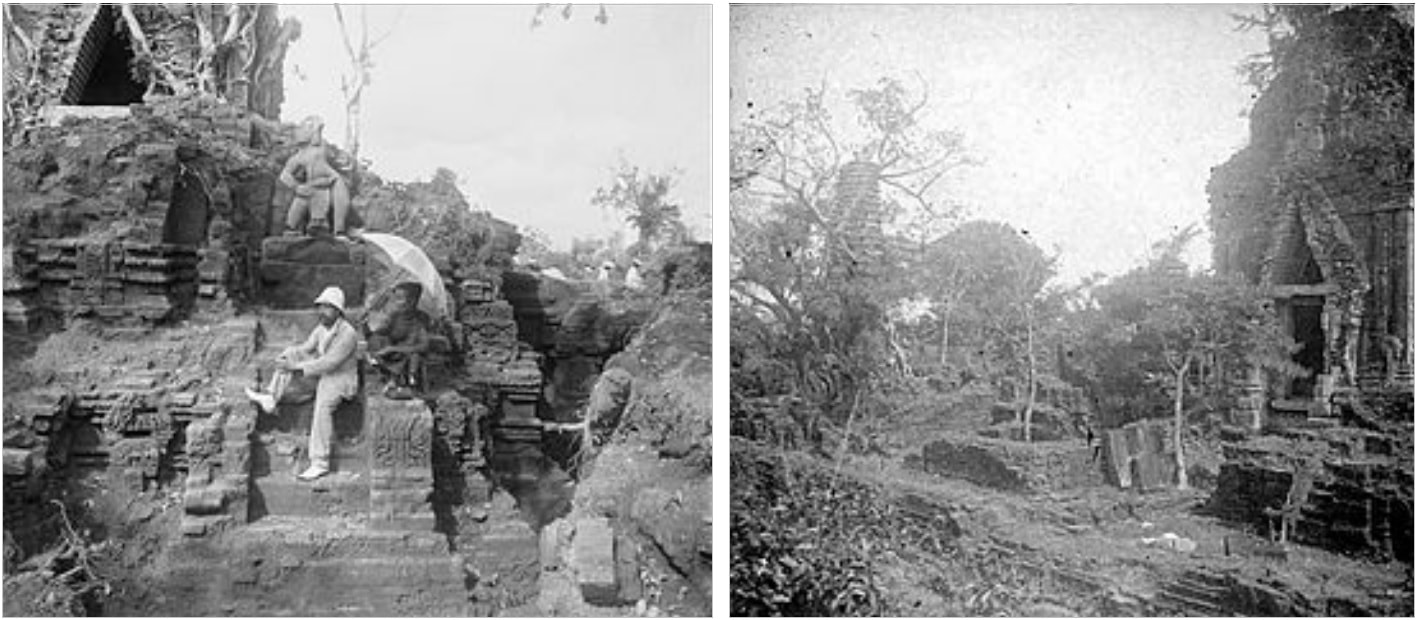 Historische Fotos von den Ausgrabungen in Dong Duong im Jahr 1902 a