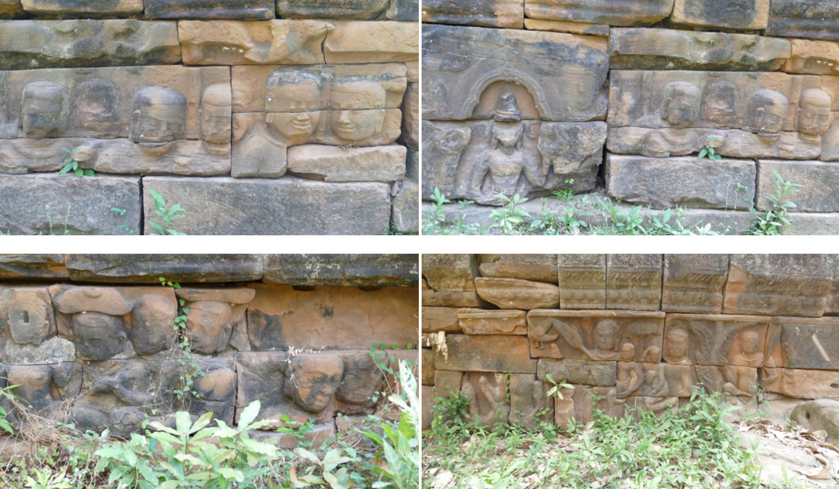 Reliefs am Nord-Damm von Preah Khan