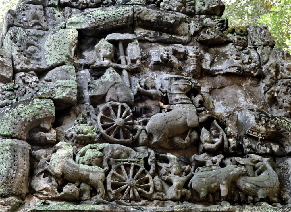 Bild 5.2: Preah Khan Tempel – Mauerring III Süd-Gopuram Typanum