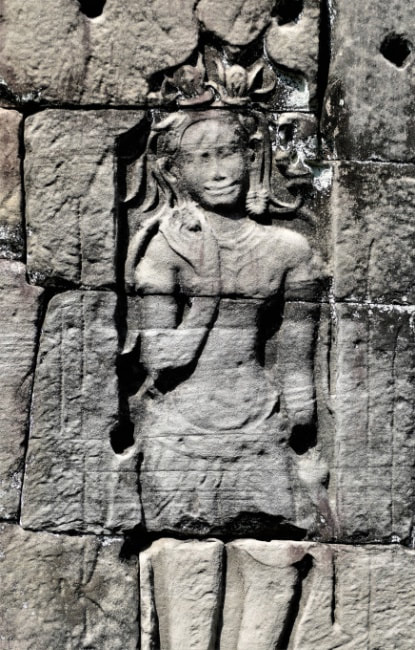 Bild 6.6: Preah Khan Tempel – unvollendetes Relief