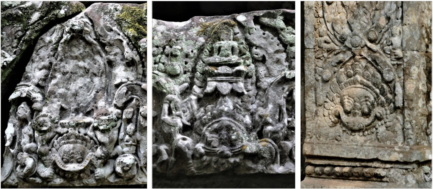 Bild 4, 5 & 6: Kala im Vergleich, Mauerring IV Süd-Gopuram