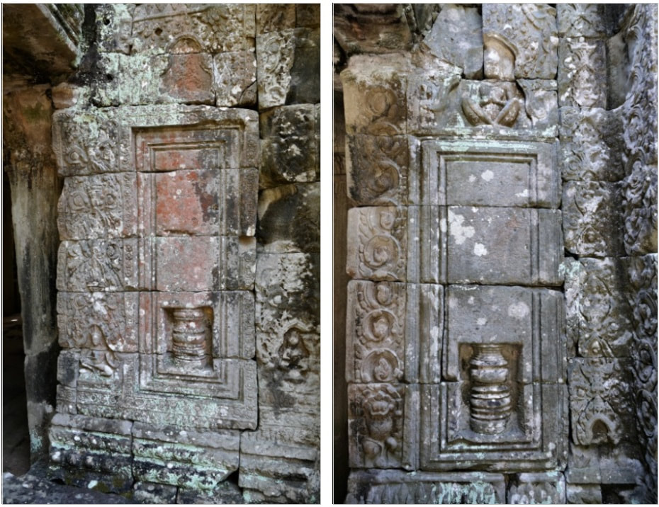 Bild 17 & 17.1: Preah Khan Tempel – Scheinfenster
