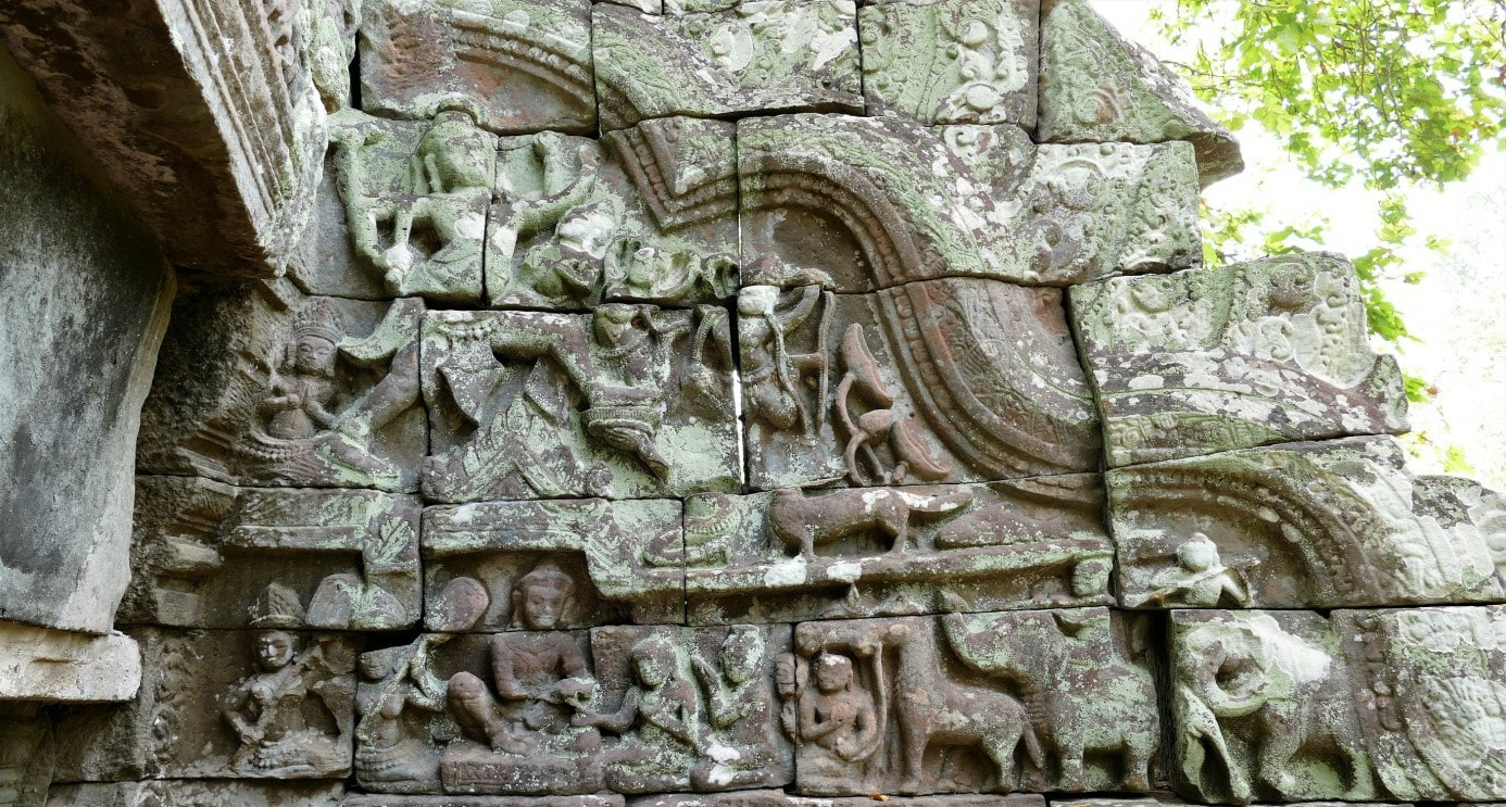 Prasat Preah Pithu – Tempel Y: Süd-Tympanum 