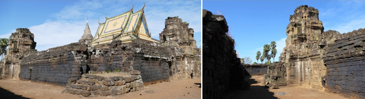 Bild 23: erster Mauerring Gopuram Süd I/Stupa/Tempel/Gopuram Ost I Bild 24: Gopuram Süd I