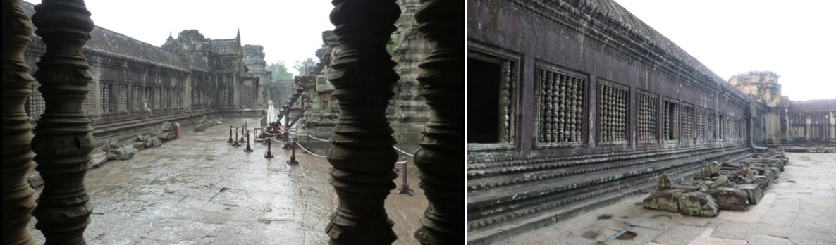 Bild 14 & 15: Angkor Wat: mittlere Galerie 