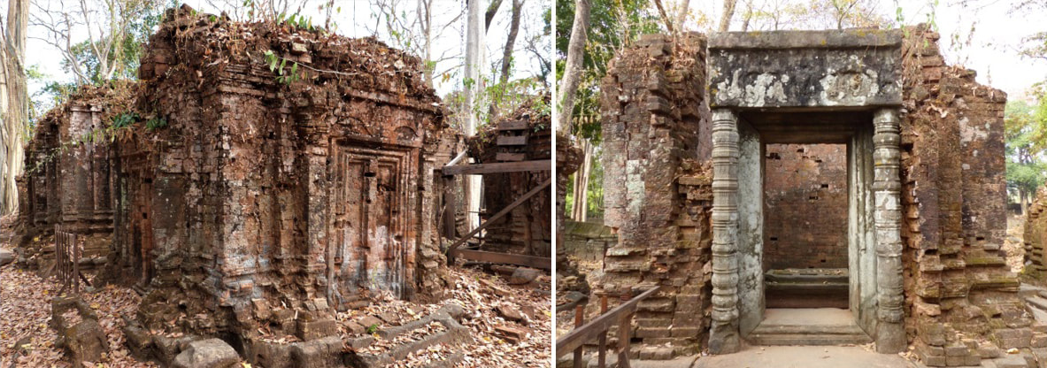 Ko Ker Tempel-Komplex: Ziegelprasat im Prasat Thom