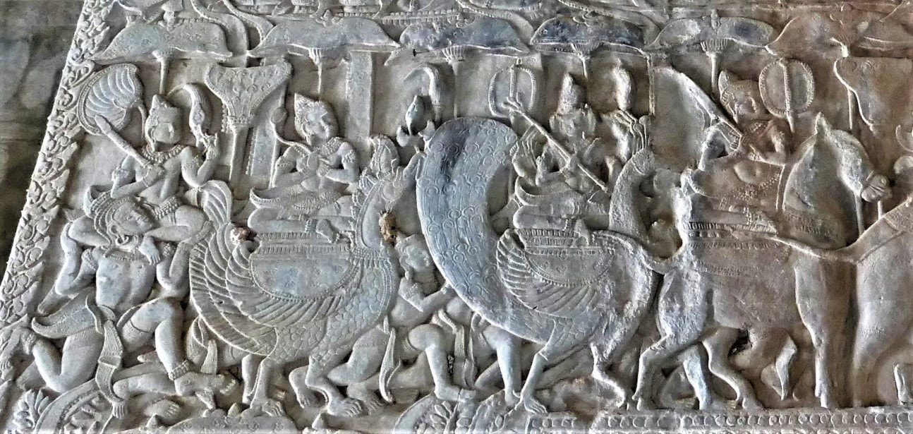 Bild 2.3: Götterparade (hinterer Teil) Brahma-Skanda