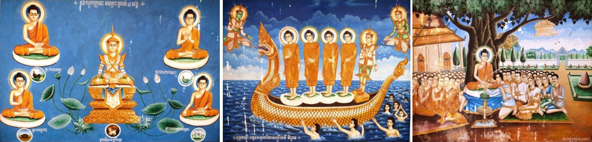 Brasat Kauk Chok Pagoda: Wandmalereien