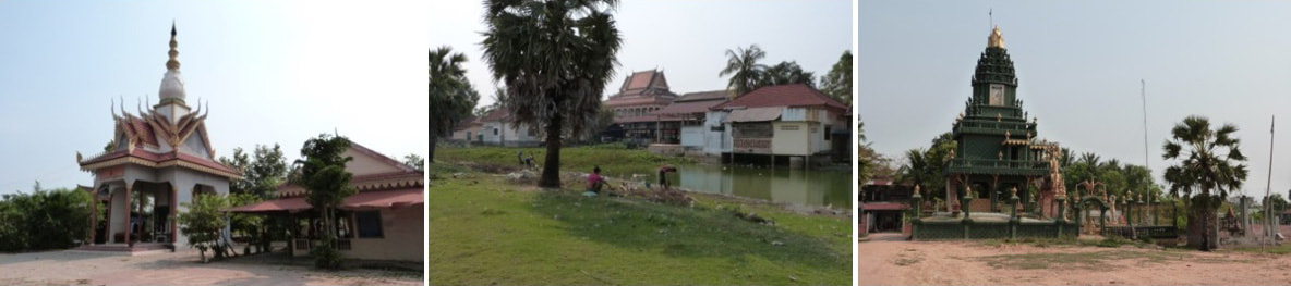 Brasat Kauk Chok Pagoda: Krematorium, Gesamtansicht von West & Grüne Pagoda 