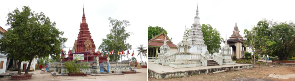 Aranh Sakor Pagoda: Stupas