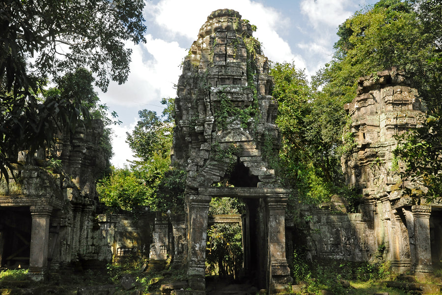 Southern Gopuram IV of Preah Khan in Angkor