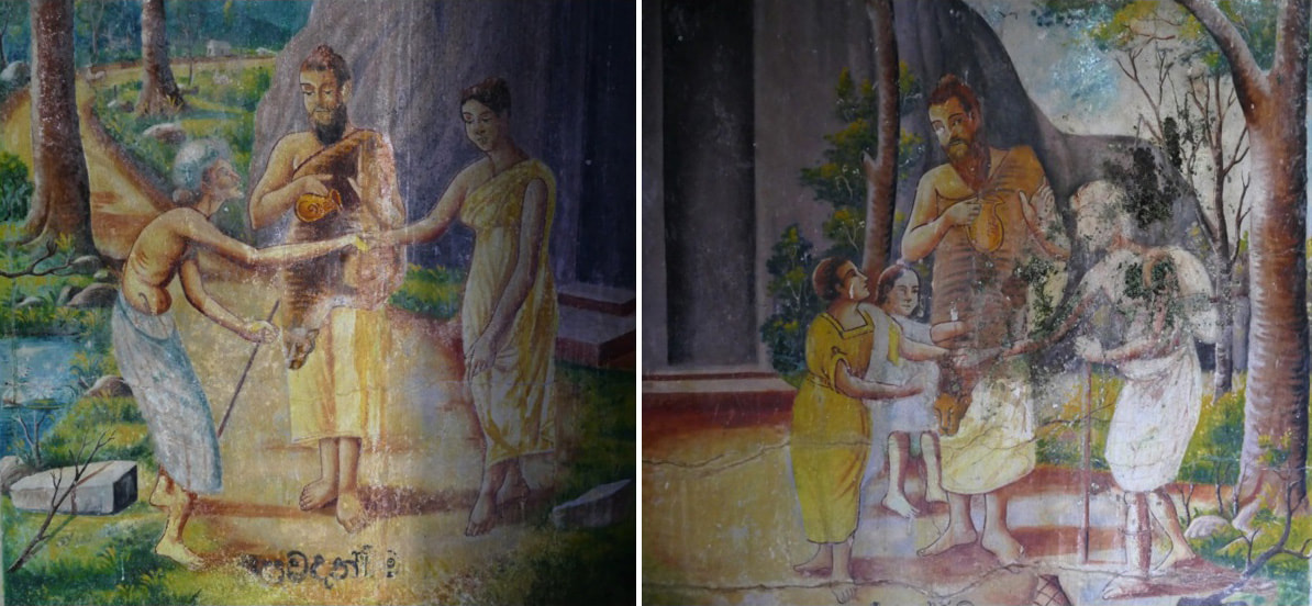 Gadaladeniya temple paintings