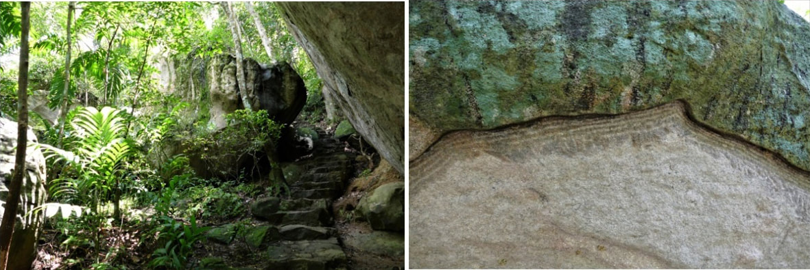 Waldkloster Pilikuttuwa – Stufen und Abtropfkante