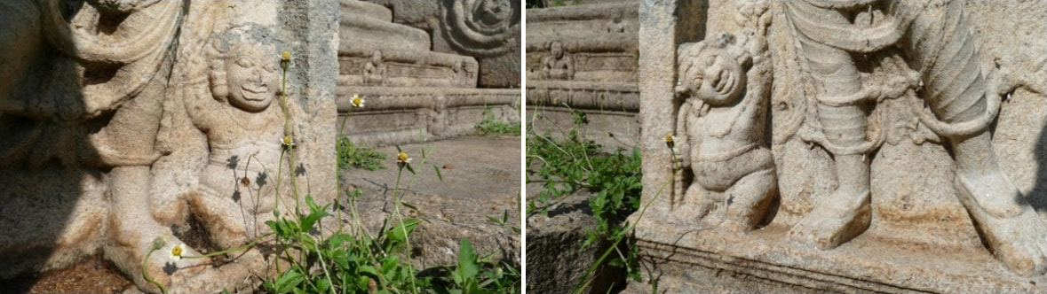 Wächtersteine – Detailaufnahmen der Ganas