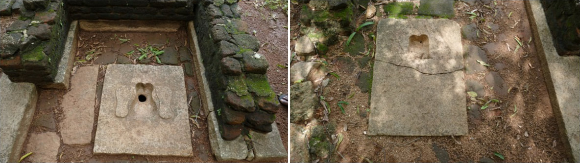 Kaludiya Pokuna: historische Toilettenanlagen