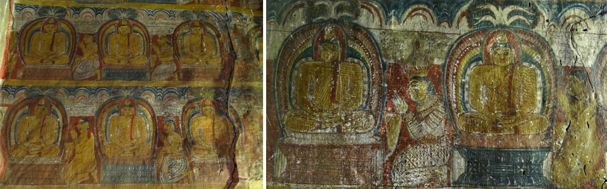 Rasvehera Monastery: Wandmalereien im Kandy Stil