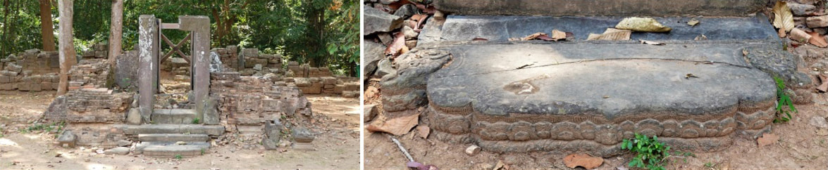 PPreak Ko Tempel: West-Gopuram und innseitige Stufe 