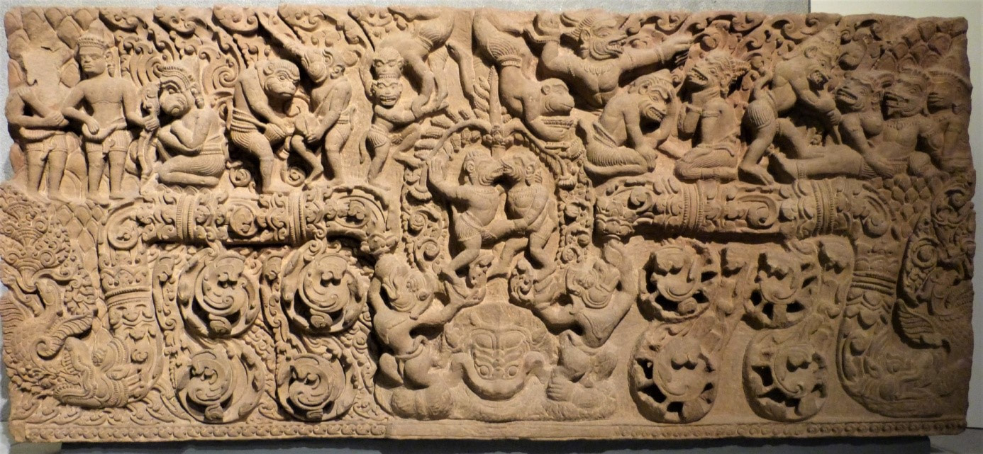 Bild 22: Musée Guimet Paris: Lintel aus dem Vat Baset (Battambang)