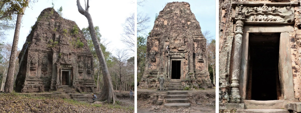 Bild 15, 16 & 17: Sambor Prei Kuk – Prasat Yeah Puon (Tempel S1, Südgruppe)