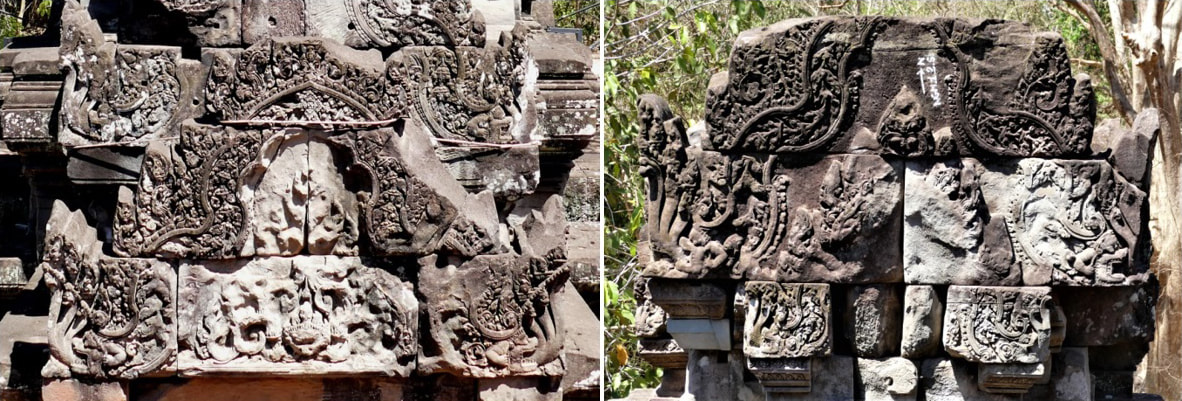 Bild 23 & 24: Tympana am Ost-Gopuram