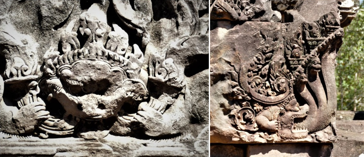 Bild 25 & 26: Kala – Makara mit Naga 