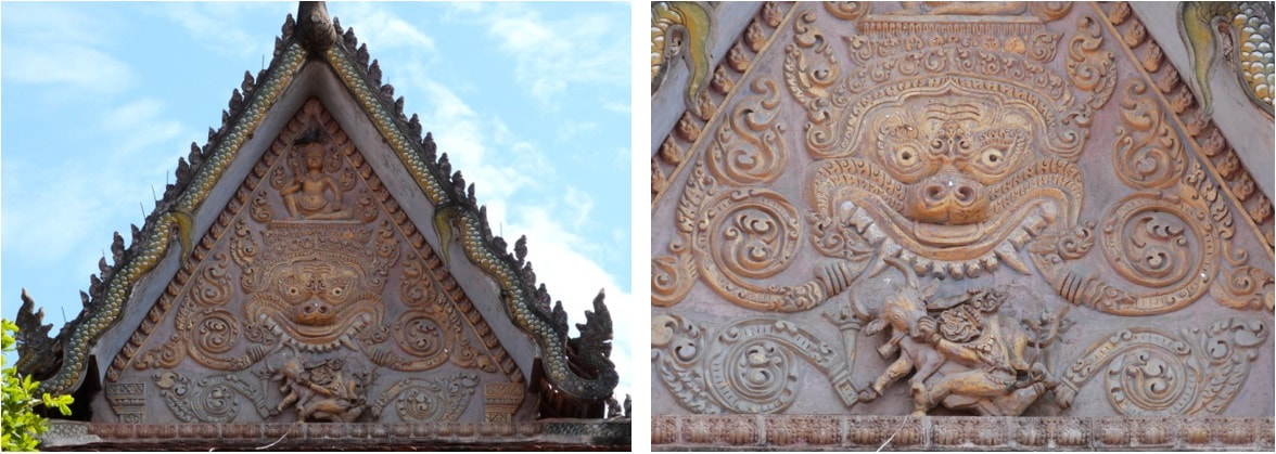 Lorm Brolerng Pagoda – Giebelrelief