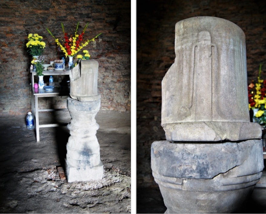 Tempelraum im Turm mit Lingam-Fragment