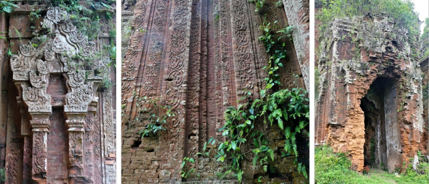 Südlicher Turm – Seitengiebel, Reliefwand und Eingang