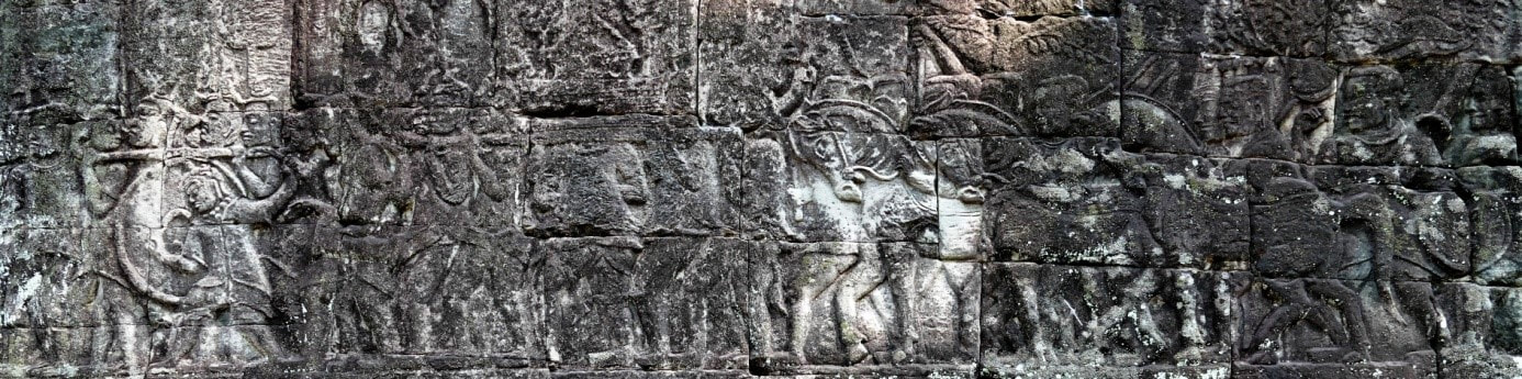 Tier-Reliefs am Bayon Tempel Bild 2 